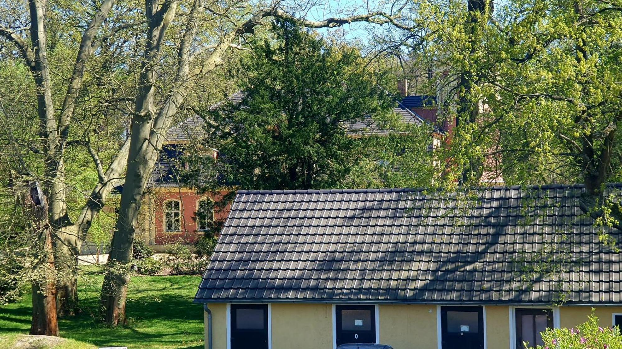 Ferienwohnung Im Gutshof Direkt Gegenueber Dem Schloss, Rhododendronpark Mit Terrasse Und Wlan Kromlau Exterior foto